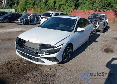 2024 Hyundai Elantra Hybrid Limited from USA, damaged, VIN KMHLN4DJ2RU097017